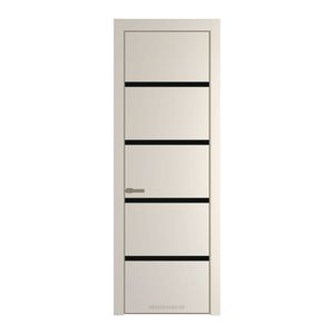 23 PE с вставкой из стекла монохром черный Кремовая Магнолия с алюминиевой кромкой Шампань