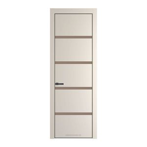 23 PE с вставкой из стекла монохром капучино Кремовая Магнолия с алюминиевой кромкой Серая Ночь