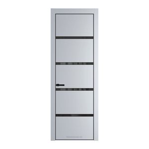 23 PE с вставкой из стекла зеркало grey Лайт Грей с алюминиевой кромкой Черный