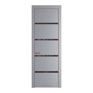 23 PE с вставкой из стекла зеркало grey Смоки с алюминиевой кромкой Красный антрацит