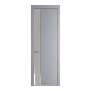 24 PE с вставкой Галька люкс Смоки с алюминиевой кромкой Красный антрацит
