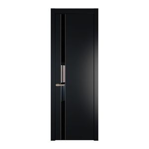 18 PW Блэк Lacobel Черный лак молдинг Никель матовый