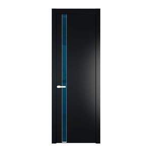 18 PW Блэк Зеркало Blue молдинг Вайт