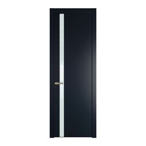 18 PW Нэви Блу Lacobel Белый лак молдинг Никель матовый