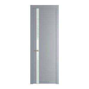 18 PW Смоки Lacobel Белый лак молдинг Никель матовый