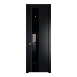 19 PW Блэк Lacobel Черный лак молдинг Никель матовый