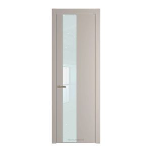 19 PW Сэнд Lacobel Белый лак молдинг Никель матовый