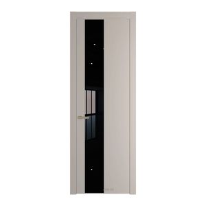 19 PW Сэнд Lacobel Черный лак молдинг Никель матовый
