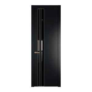 20 PW Блэк Lacobel Черный лак молдинг Золото