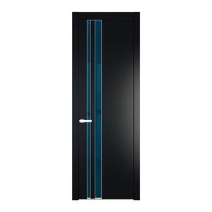 20 PW Блэк Зеркало Blue молдинг Вайт