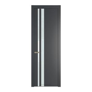 20 PW Графит Lacobel Белый лак молдинг Никель матовый