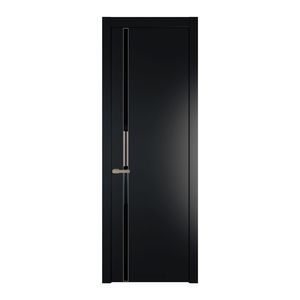 21 PW Блэк Lacobel Черный лак молдинг Никель матовый