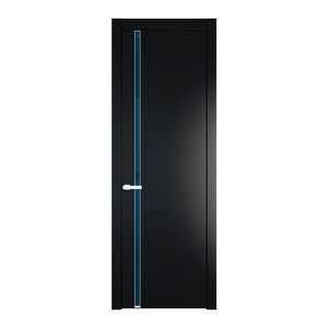 21 PW Блэк Зеркало Blue молдинг Вайт