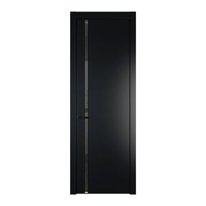 21 PW Блэк Зеркало Grey молдинг Черный матовый