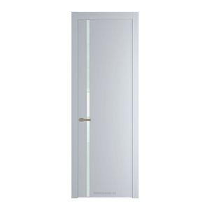 21 PW Лайт Грей Lacobel Белый лак молдинг Никель матовый